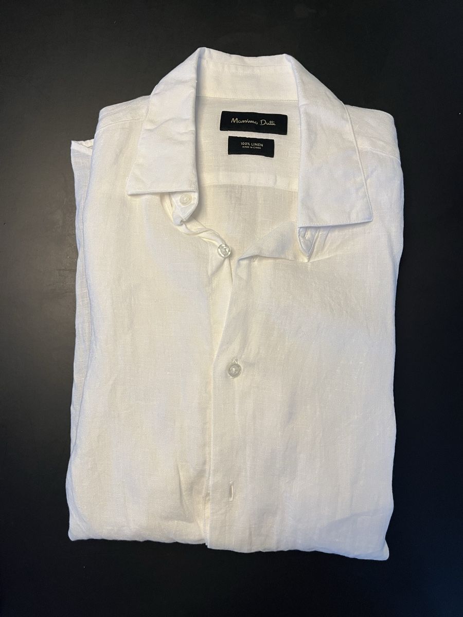 Massimo Dutti Hemden: Leinenhemd, weiss, Gr. S, Massimo Dutti – Gebraucht aus St. Gallen von Gloom22 3
