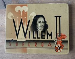 Willem II Superba Blechdose 10 Zigaretten Amarillo vintage