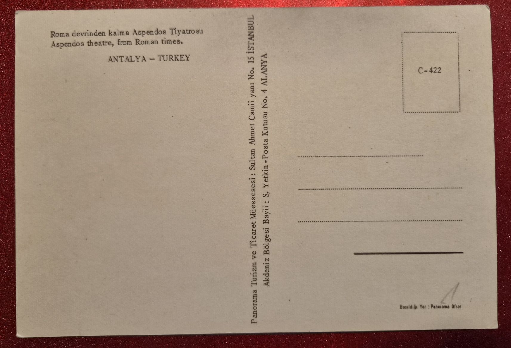 Cartoline postali: Aspendos Theater Antalya top – Nuovo (secondo la descrizione) da Melchnau venduto da Arthurius 1