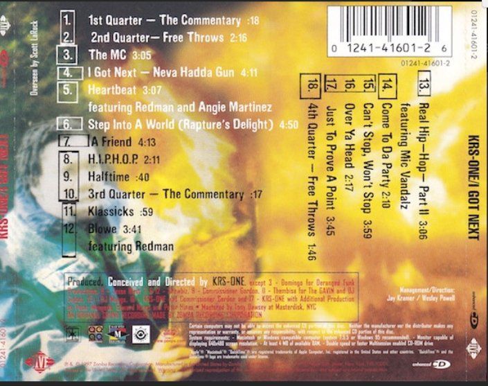 CD: Rare CD KRS-One "I Got Next" CD Original 1997 – Usato da St-Prex venduto da eme_kc29 1