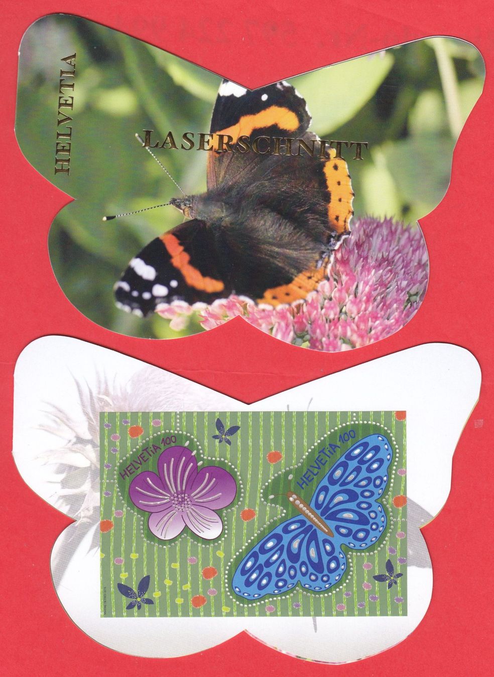 Tous les timbres: 2016 Privates Markenheft Laserschnitt 2x1Fr.BLOCK Postfrisch – Neuf (Voir description) à Adliswil par Aenti
