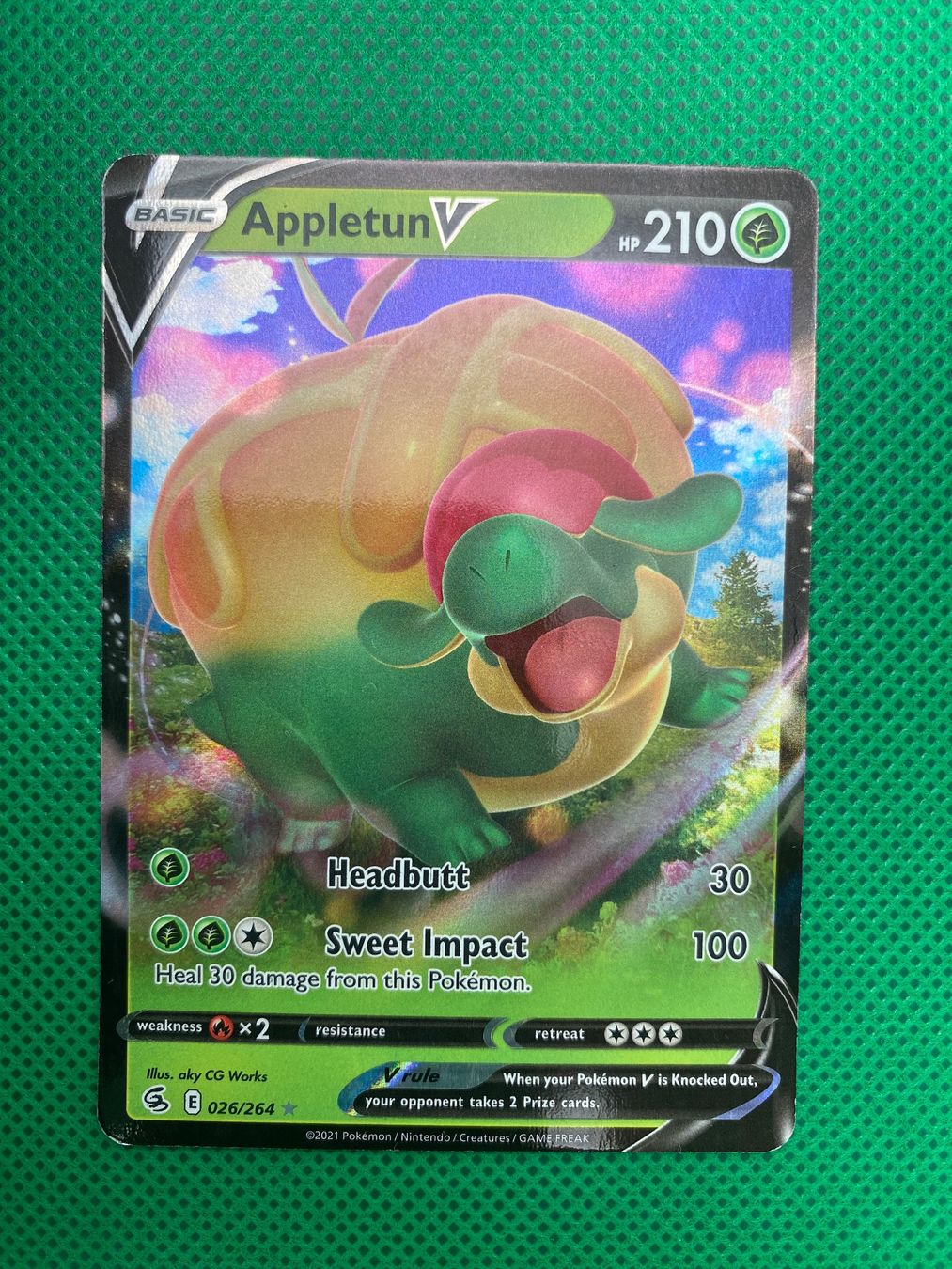 Pokémon Carte collezionabili: Schlapfel V (FST 026) – Usato da Wermatswil venduto da finest112