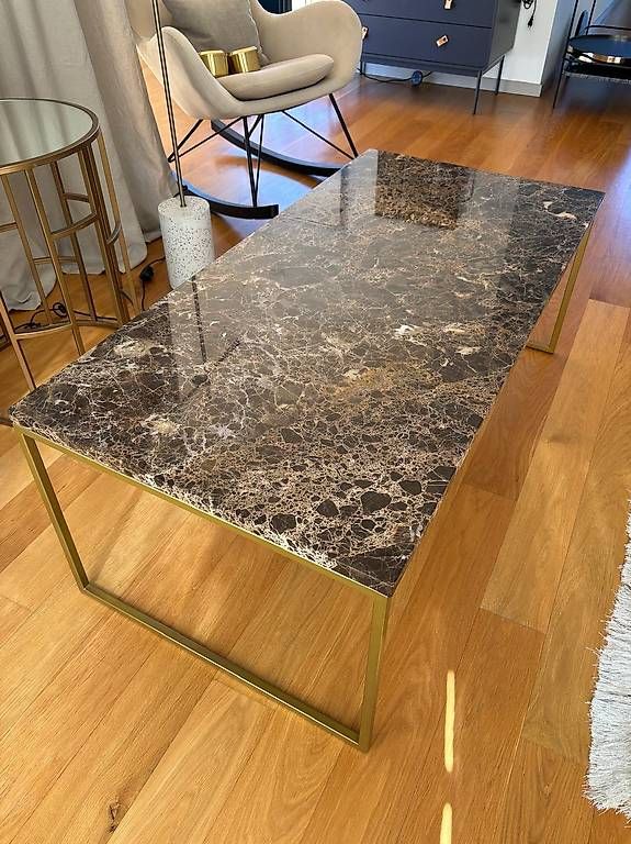Bolia Tavoli: Brown marble coffee table (Como collection, Bolia) – Usato da Zürich venduto da mar_lz8m