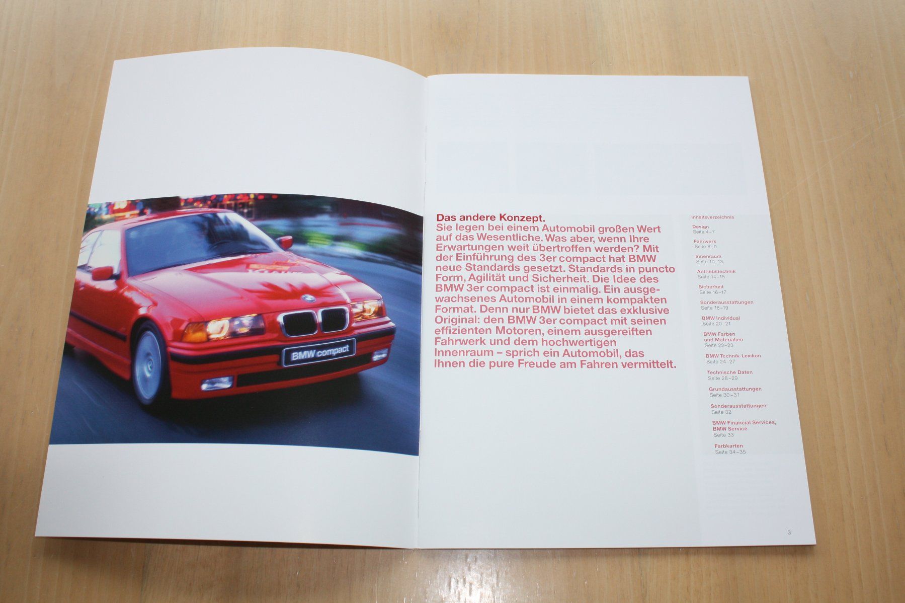 BMW Documenti: BMW 3er compact Prospekt 1999 – Usato da Wikon venduto da erwin400 1
