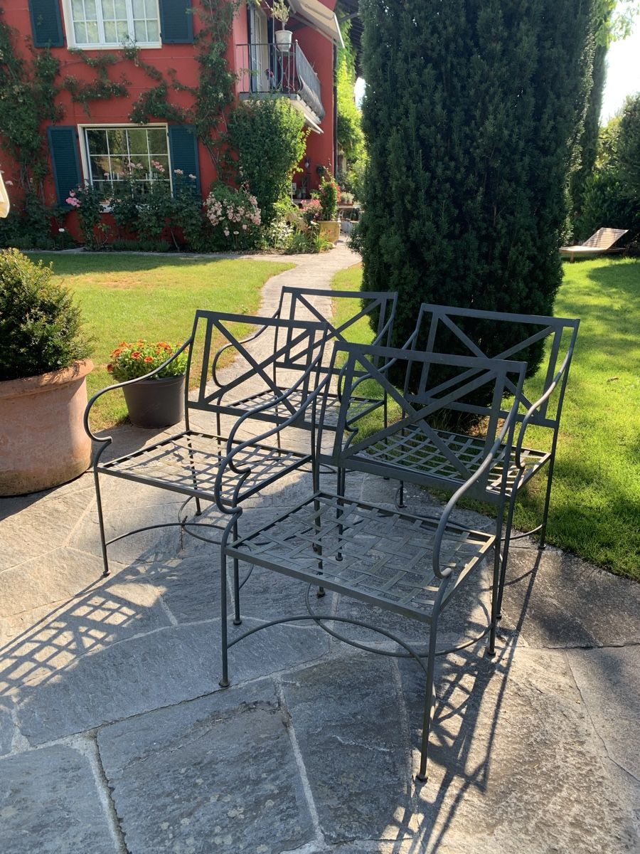 Sessel: 4 Antike Garten Sessel Eisen – Gebraucht aus Oberuzwil von Baer113 6