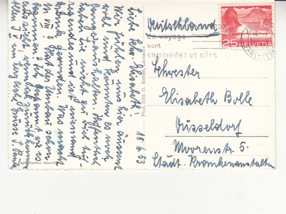Cartes postales: Vevey 1953 – D'occasion à Bürglen TG par StampGraf 1