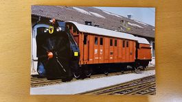 Postkarte SBB Dampfschneeschleuder X rot m 100 Gotthardbahn