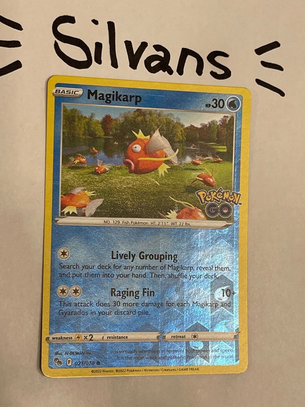 Pokémon Sammelbilder & Trading cards: Magikarp Reverse Holo 021/078 Pokemon GO Englisch – Neu (gemäss Beschreibung) aus Wil SG von Silvans