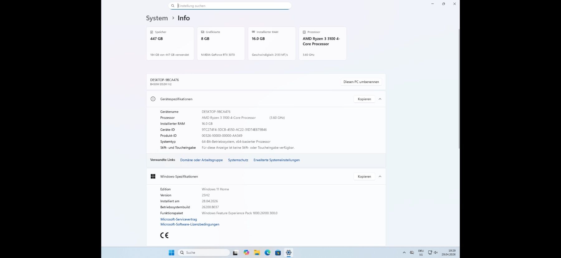 Nvidia PC: Gaming PC RTX 3070 AMD Ryzen – Nuovo (secondo la descrizione) da Weinfelden venduto da PC_4_live 3