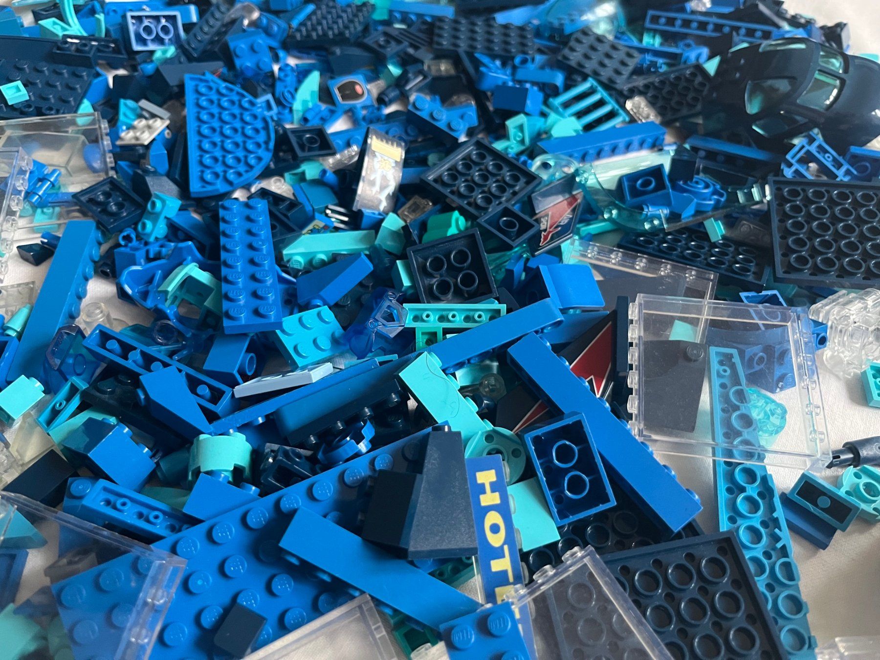 Lego Baukästen: Lego Einzelteile blau – Gebraucht aus Biel/Bienne von and040 3