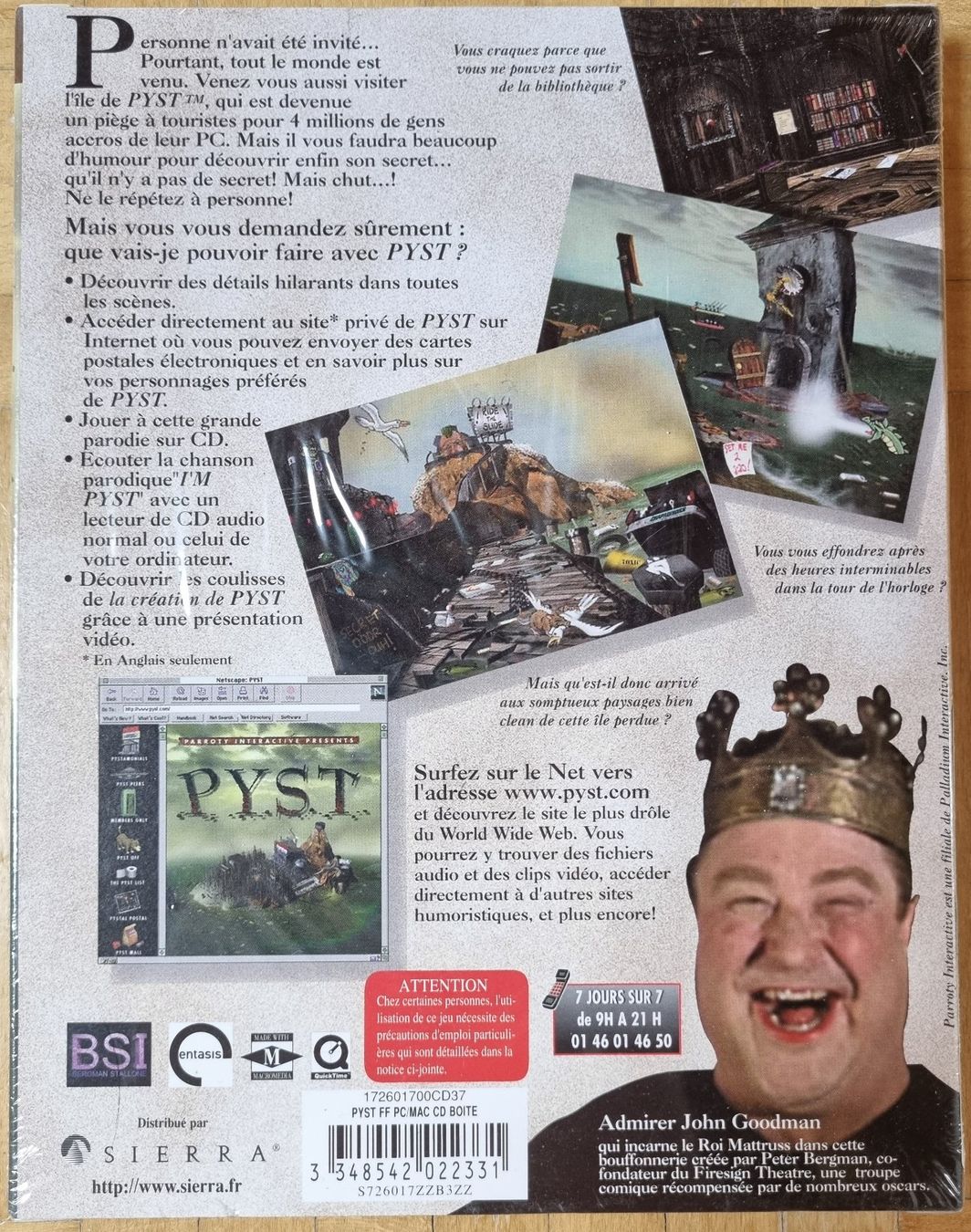 Microsoft Giochi: PC : Pyst (Une parodie de Myst) – Nuovo e nell'imballaggio originale da Froideville venduto da xXSebastienXx 1