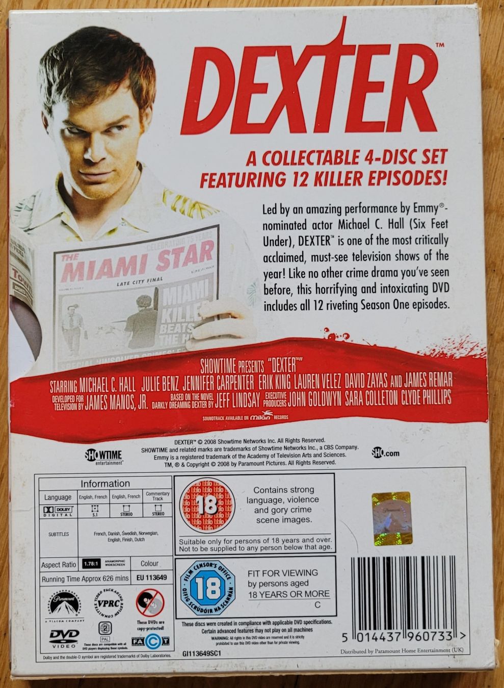 Tutti i DVDs: Coffret DVD Dexter Saison 1 - Thriller, Drame – Usato da La Tour-de-Peilz venduto da MrSputs 1