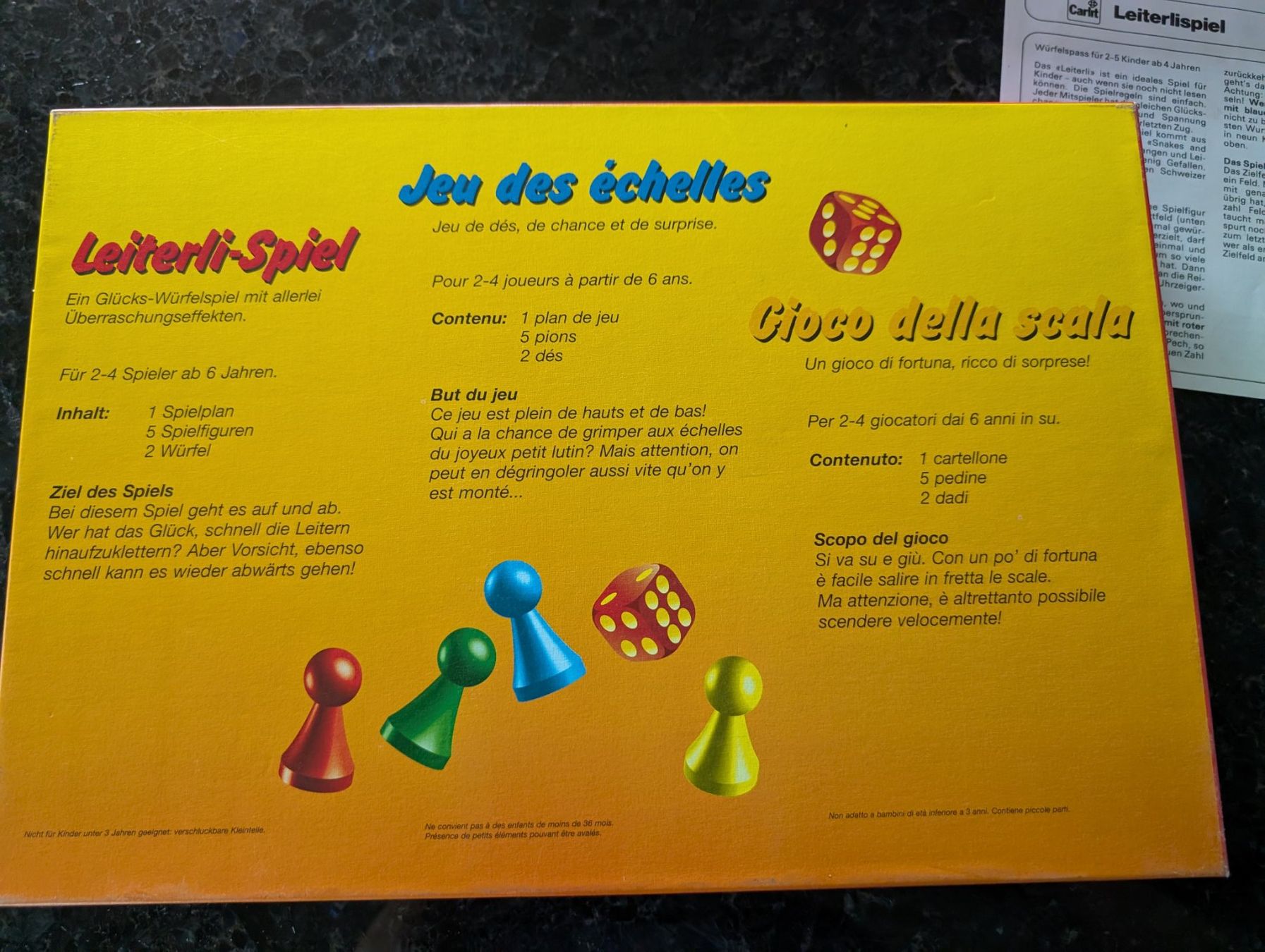Carlit Giochi: Leiterlispiel – Usato da Dietikon venduto da Bhelbling 1