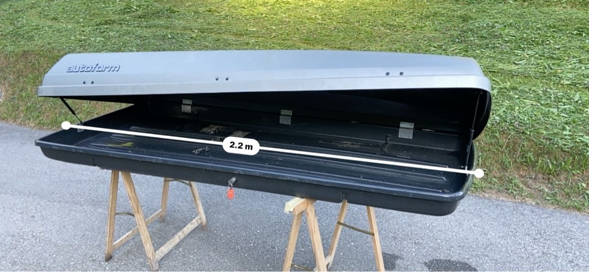 Coffres de toit: Dachbox Autoform 2.2m Länge – D'occasion à Oberfrittenbach par haribo132 5