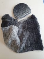 Schal und Mütze als Set, gestrickt