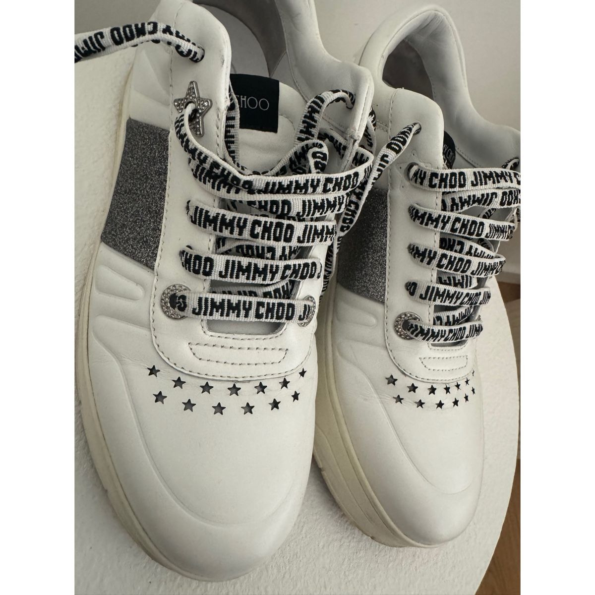 Jimmy Choo Damenschuhe: Jimmy Choo Hawaii glitter sneakers – Gebraucht aus Paradiso von Edith_store 1