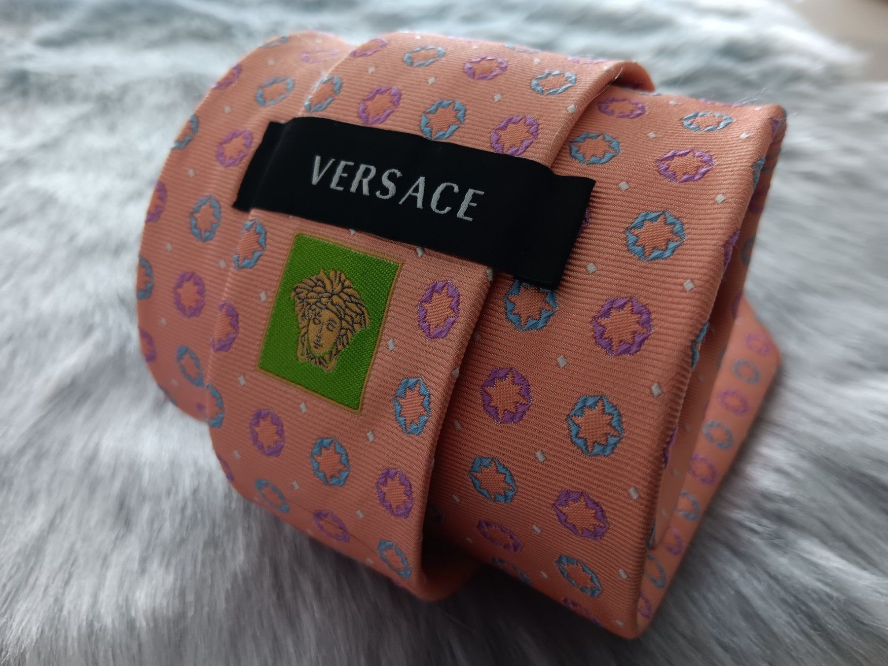 Versace Krawatten: VERSACE Cravate en soie / Seiden Krawatte – Gebraucht aus Cossonay-ville von Super-Price-Quality 8