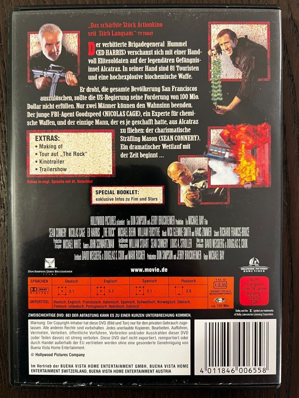 Tutti i DVDs: The Rock – Usato da Zürich venduto da FilmFreunde 1