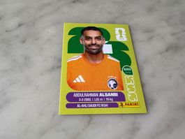 Panini Fussball WM 2026 Sticker Abdulrahman Alsanbi KSA 3