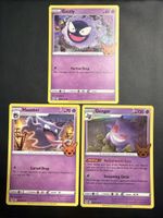 Pokemon Karten Gastly Haunter Gengar Halloween Set 3er