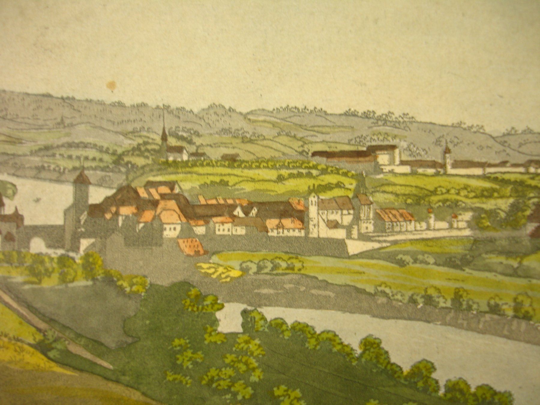 Foto & Immagini: BRUGG, UMRISSRADIERUNG UM 1830 – Usato da Grüningen venduto da Kartensammler 3
