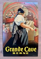 Werbeplakat Plakat Karton GRANDE CAVE BERNE BERN Reklame alt
