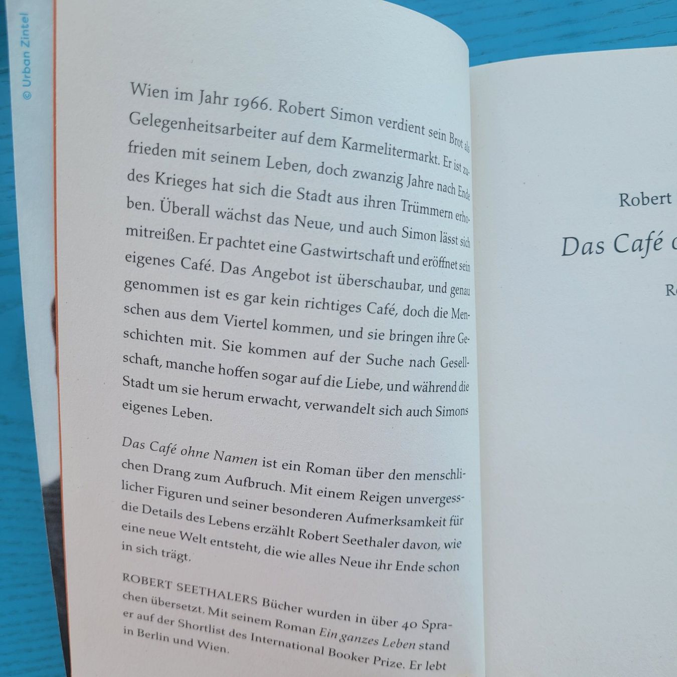 Libri: Robert Seethaler- Das Café ohne Namen – Usato da SCHÜBELBACH venduto da CoKaHa 1