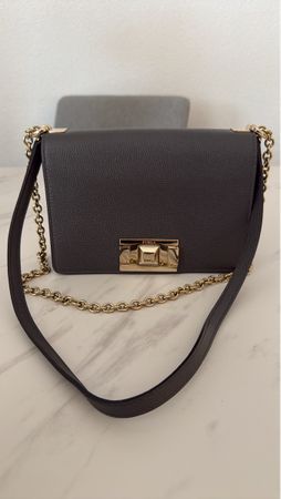 Furla Damen Tasche Leder grau