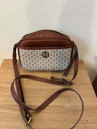 Fossil Umhängetasche Braun mit Monogramm – Sehr guter Zustan