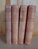 Antike Bücher - Bilder von Gustav Freytag 4 Bände um 1900