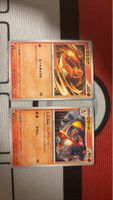Pokemon Karten: Charmander und Glutexo, gebraucht