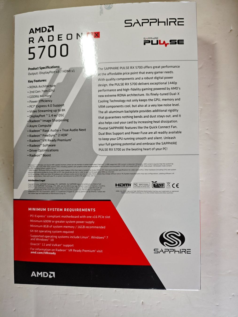 Amd Schede grafiche: Sapphire Pulse RX 5700 8GB – Usato da Wallisellen venduto da Kleindai 5