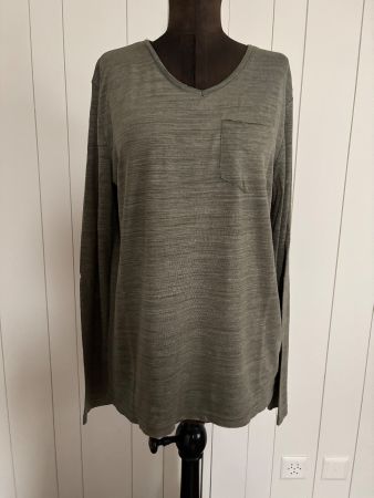 Hanbury Langarm Shirt olivgrün - Grösse 50