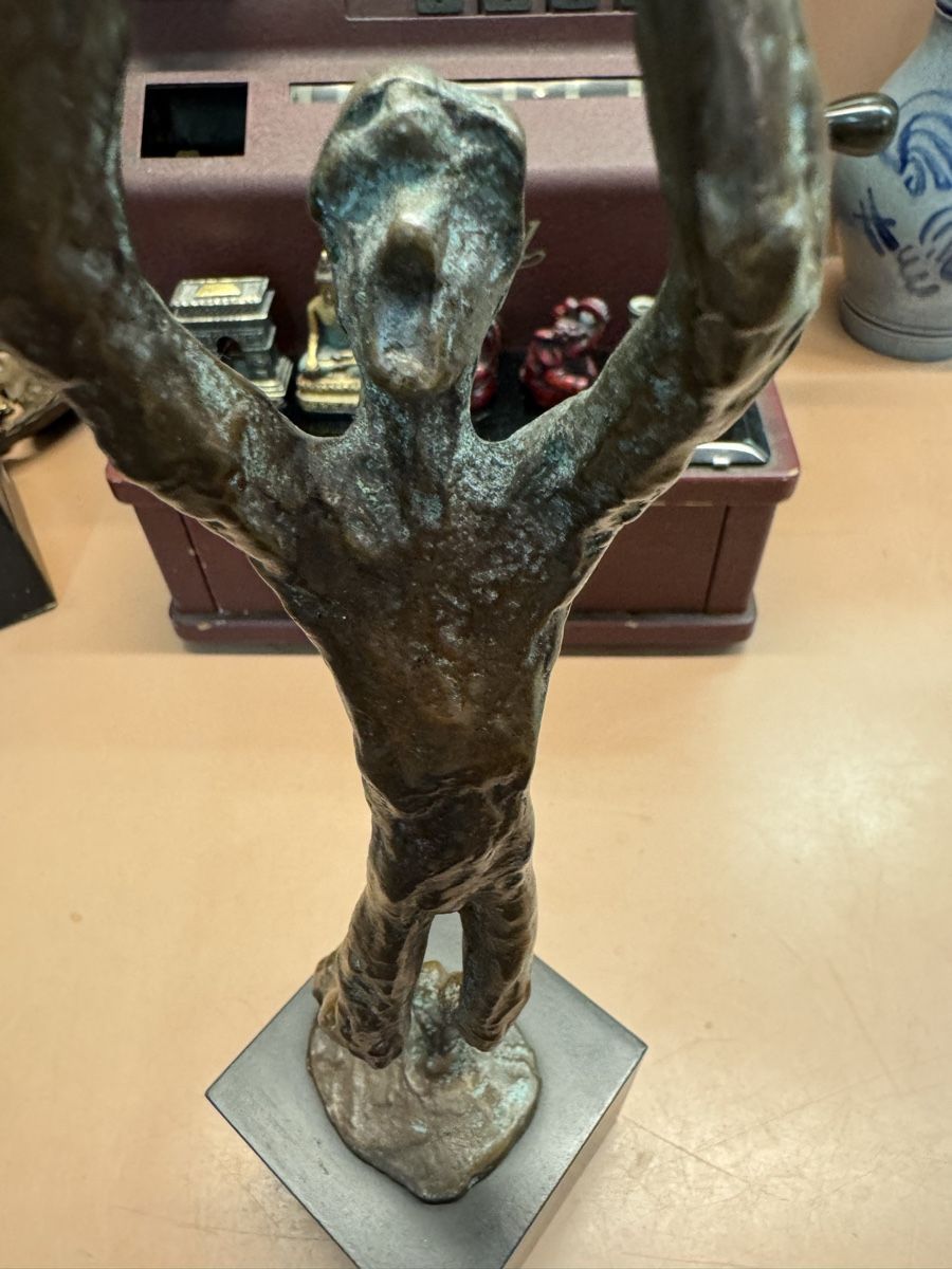 Sculture & Statue: Bronze Skulptur "Mann mit Kugel  – Usato da Chur venduto da Meriva0 1