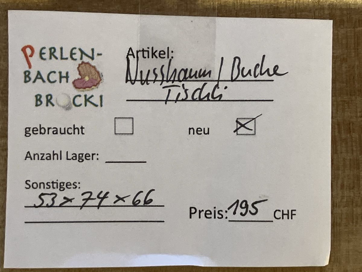 Tavoli: Nussbaum/Buche Tischli massiv NEU – Nuovo e nell'imballaggio originale da Erlenbach im Simmental! venduto da Simmentaler-Perlen 8