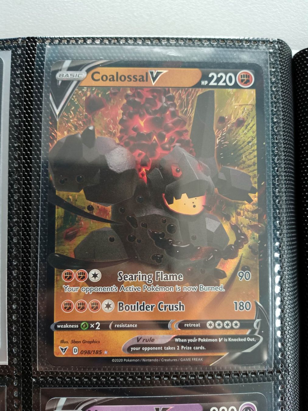 Pokémon Sammelbilder & Trading cards: Coalossal V – Gebraucht aus Altstätten SG von GGsGameshop