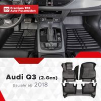 5D Premium Auto Fussmatten für Audi Q3 Baujahr ab 2018