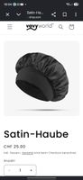 Satin-Haube schwarz von Vavy