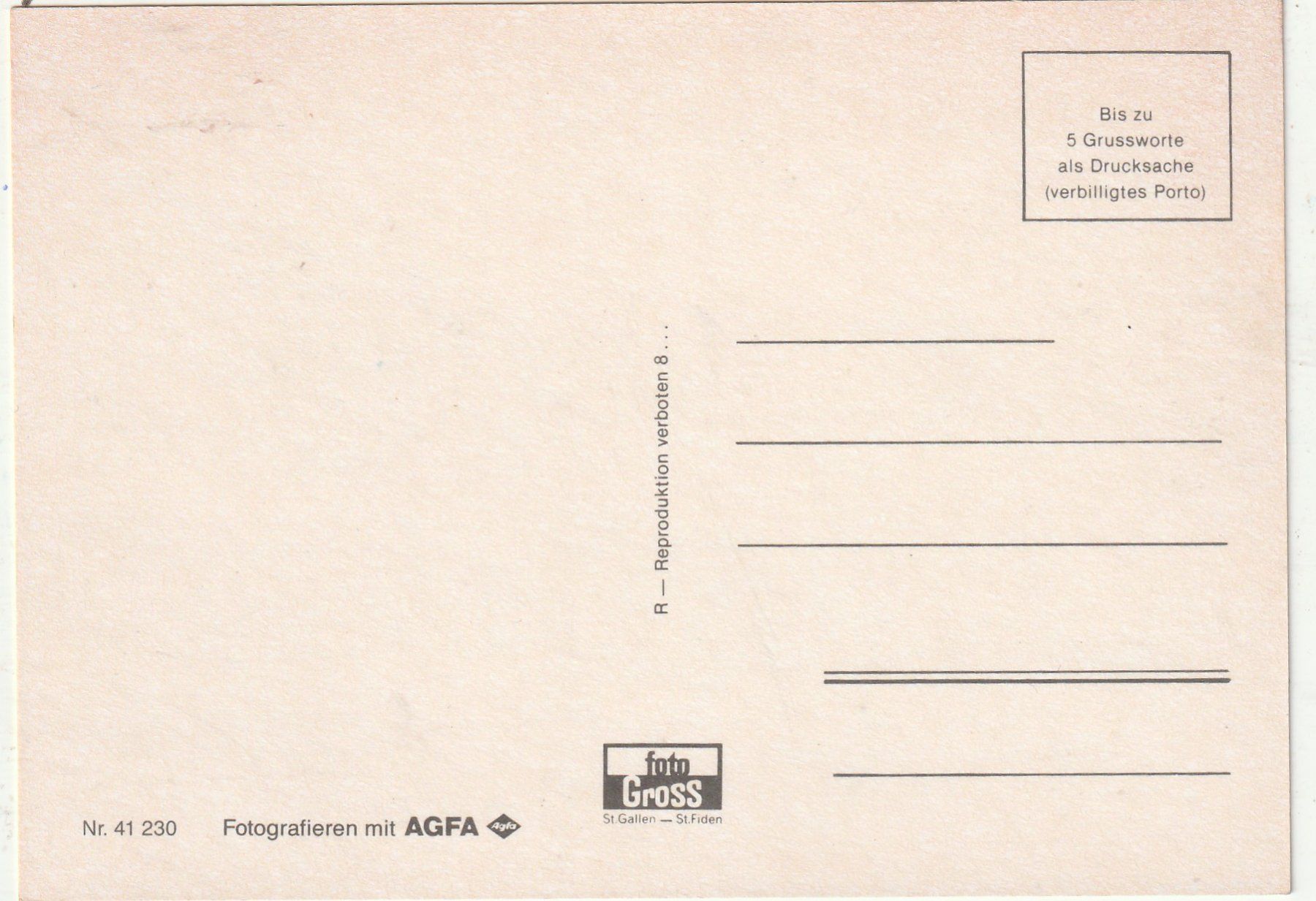 Cartoline postali: Wil Damals – Usato da Lumbrein venduto da made02 1