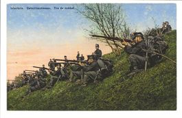 CH-Militär - Grenzbesetzung 1914 - Infanterie im Gefecht