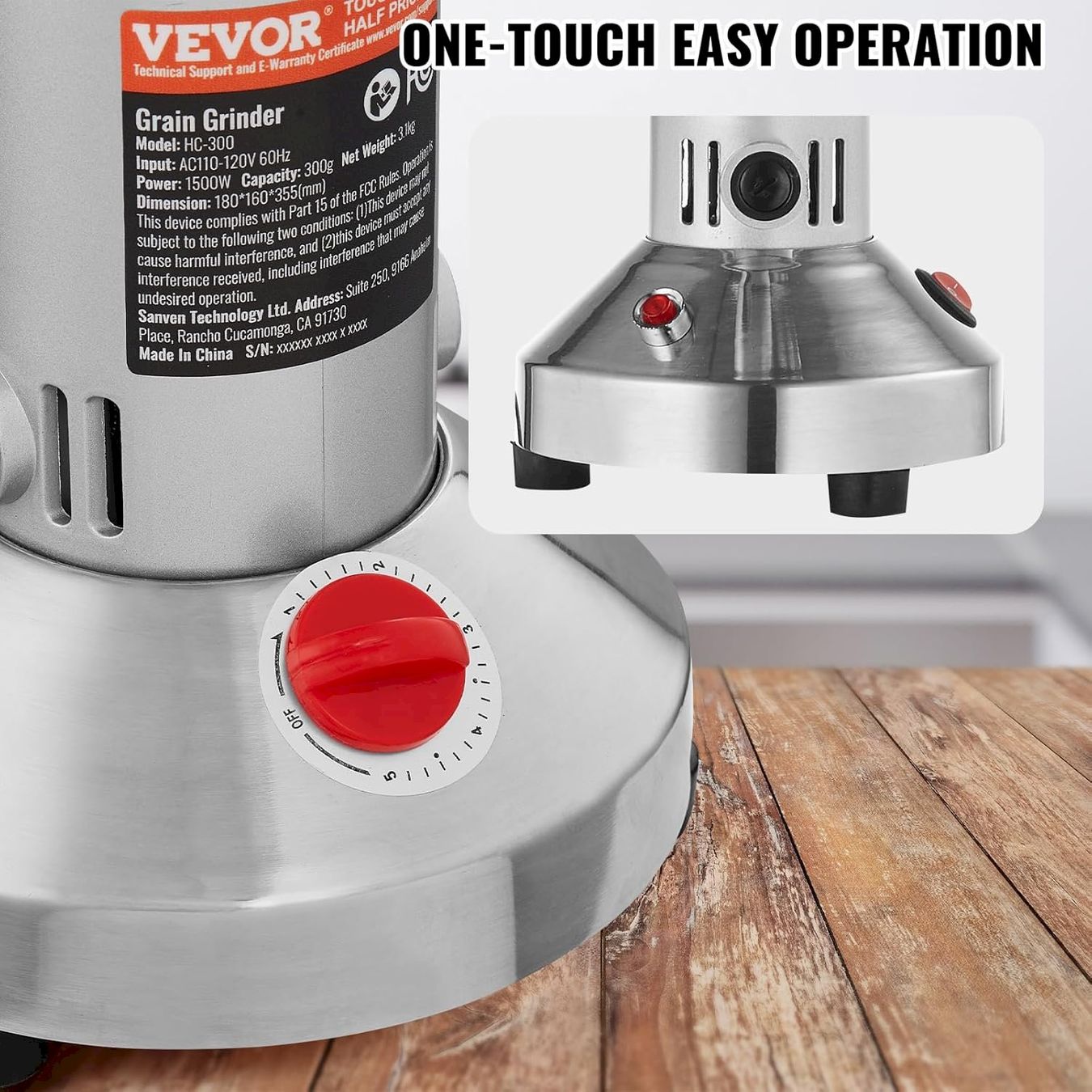 Elettrodomestici da cucina: VEVOR Elektrische Getreidemühle 300g – Nuovo e nell'imballaggio originale da Bottighofen venduto da zaap 6