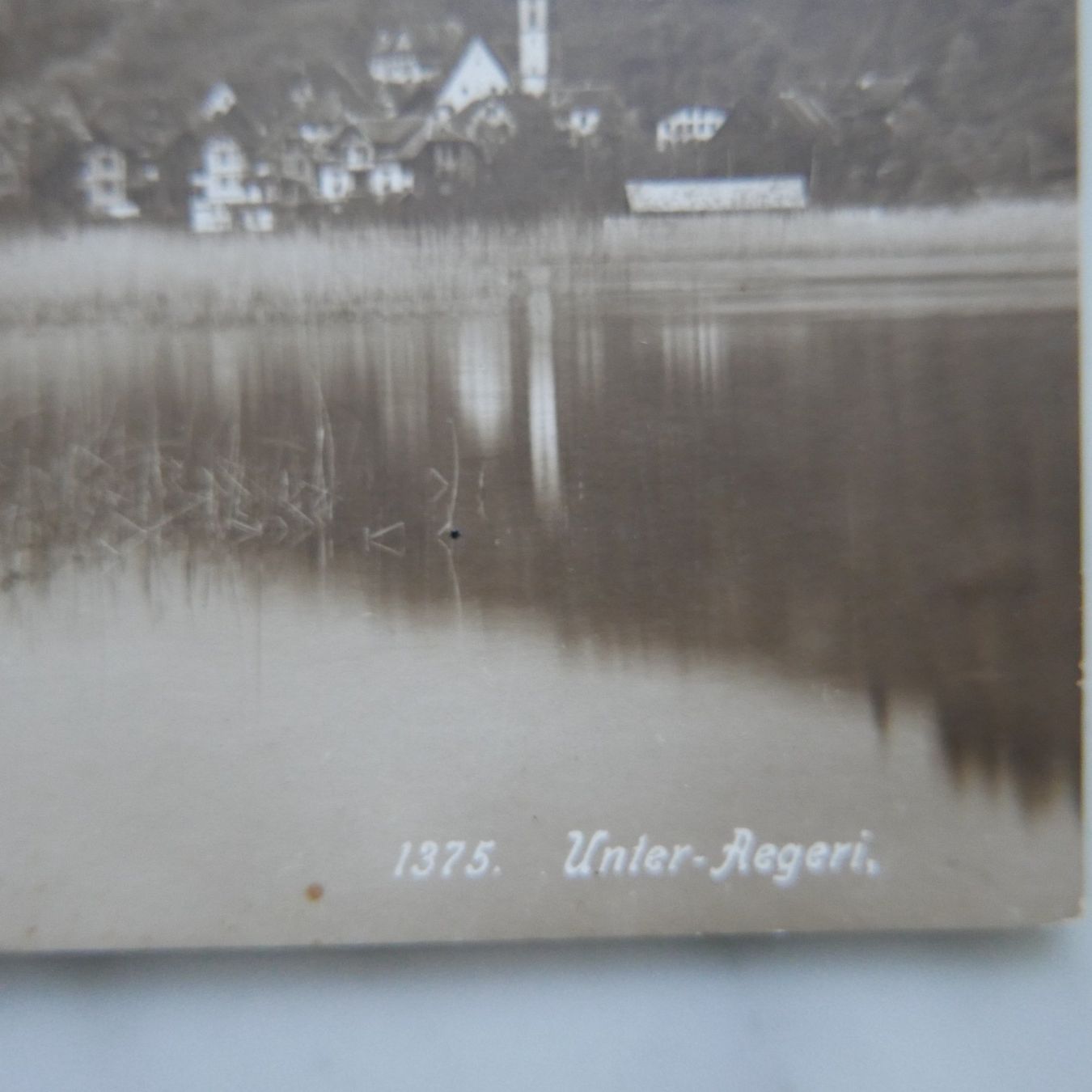 Ansichtskarten: A.K. Unter - Aegeri – Gebraucht aus Rotkreuz von nigal 1