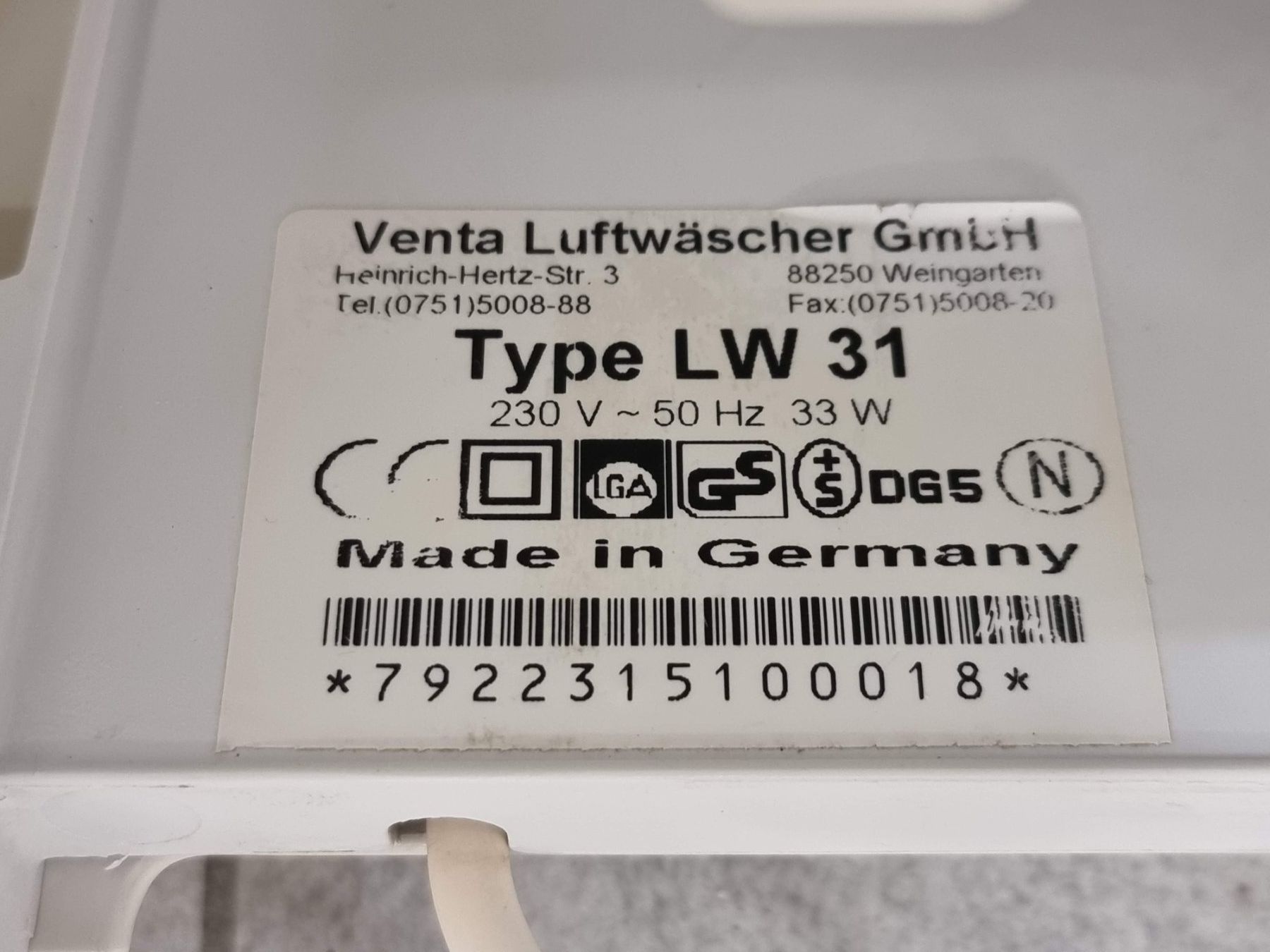 Venta Umidificatori d'aria: Venta Luftbefeuchter LW 31 – Usato da Dagmersellen venduto da Easybid 3