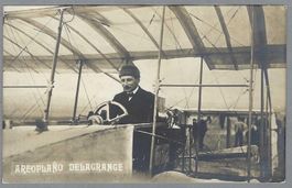 1908, AEROPLANO DELAGRANGE, MEETING MILANO! SEHR SELTENE AK!