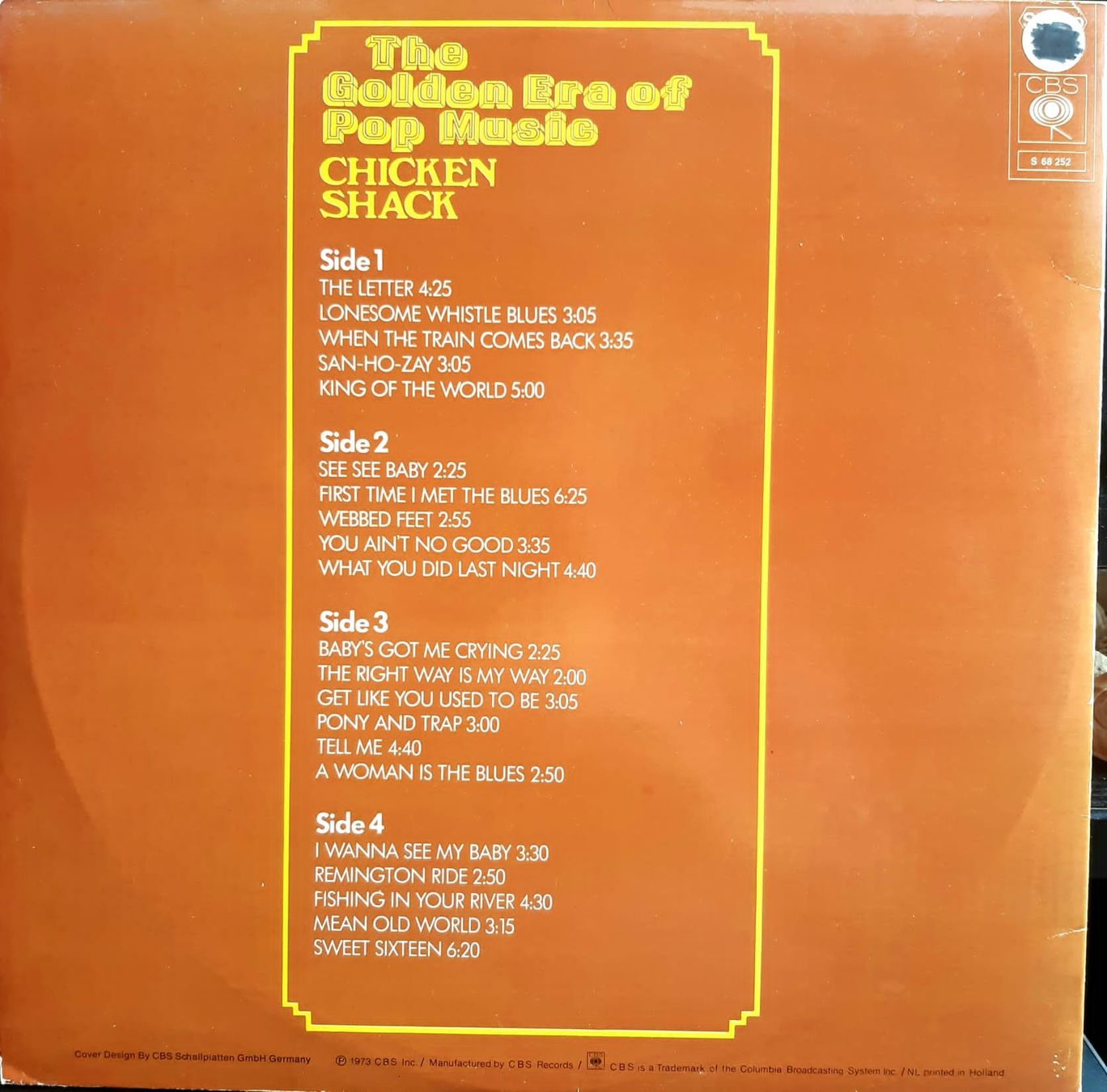 Dischi in vinile: CHICKEN SHACK: Chicken Shack   (2LP) – Usato da Frick venduto da kyb_yq8h 2