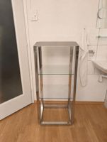 Regal Chrom Glas 3 Ablagen moderner Stil