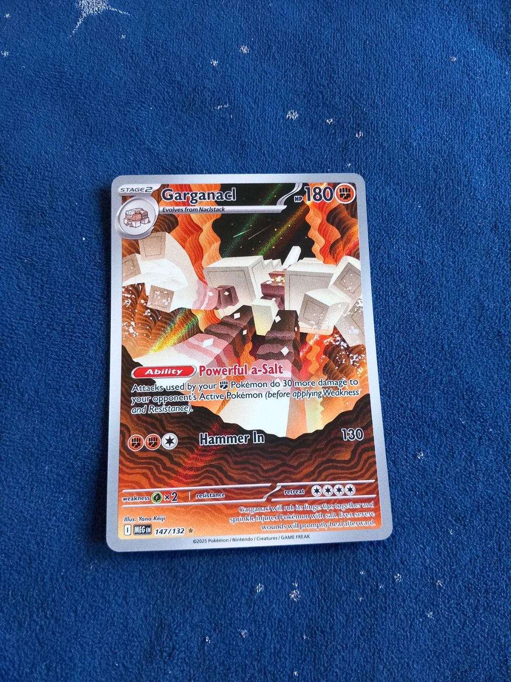 Pokémon Carte collezionabili: Garganacl Illustration Rare (EN) Mega Evolution - MEG 147 – Nuovo (secondo la descrizione) da Hinterfultigen venduto da Marcel2112
