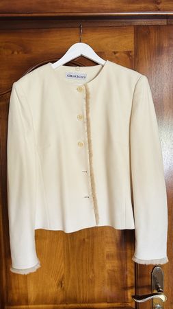 Apriori Jacke Wollmix creme Grösse 40 sehr guter Zustand