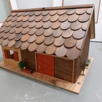 Bauernhof mit Zubehör H 47xL 75x T 55 cm