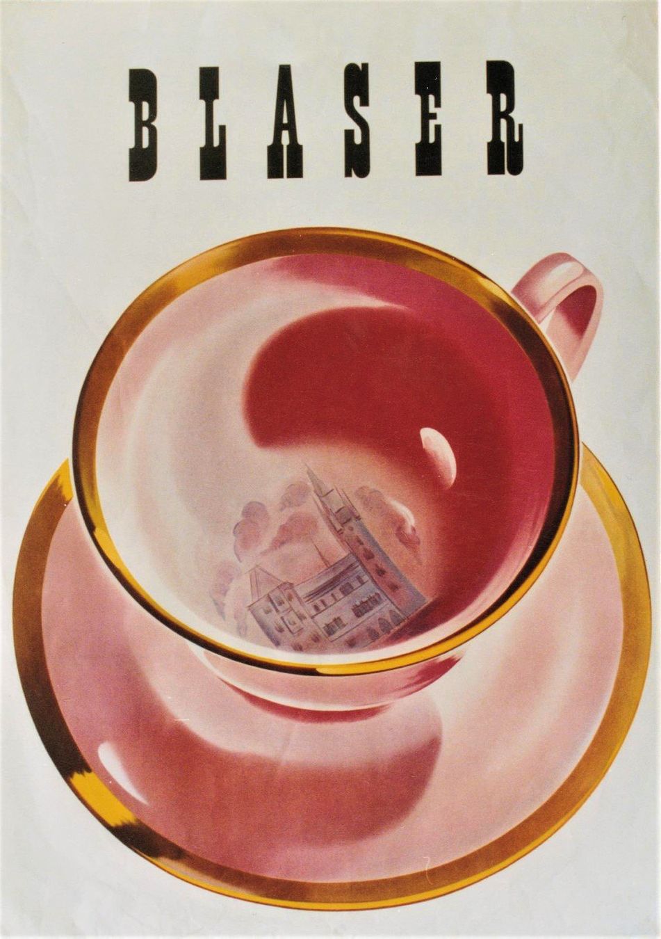 Poster & Bilder: BLASER HAUSHALTSARTIKEL BASEL 1946 - Original Plakat – Gebraucht aus Blonay von postercollection